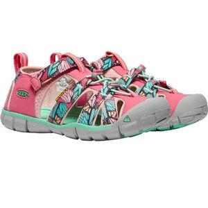 Keens Seacamp II CNX Sandal Pink Kids Size 4 Hiking Outdoor